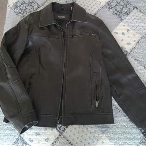 VINTAGE Kenneth Cole Leather Jacket - Picture 3 of 3